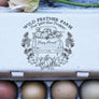 Fall Harvest Pumpkin Pickup Truck Rubber Stamp
