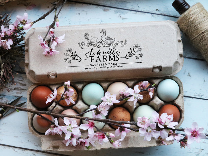 Unwashed Chicken or Duck Egg Carton Stamp – Wild Feather Farm