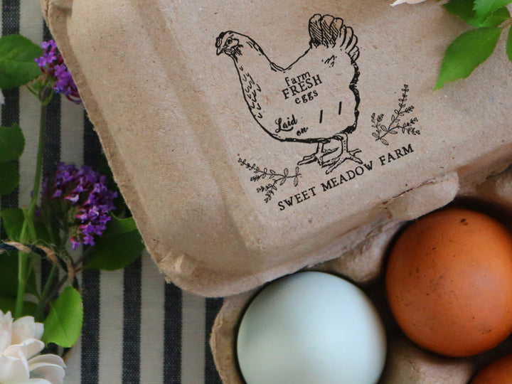 Chicken Egg Stamps for Farmer Gifts, Eggs Stampers for Fresh Eggs, Funny  Chicken Gifts, Farm Sayings, Chicken Mom Homestead Rubber Stamps 