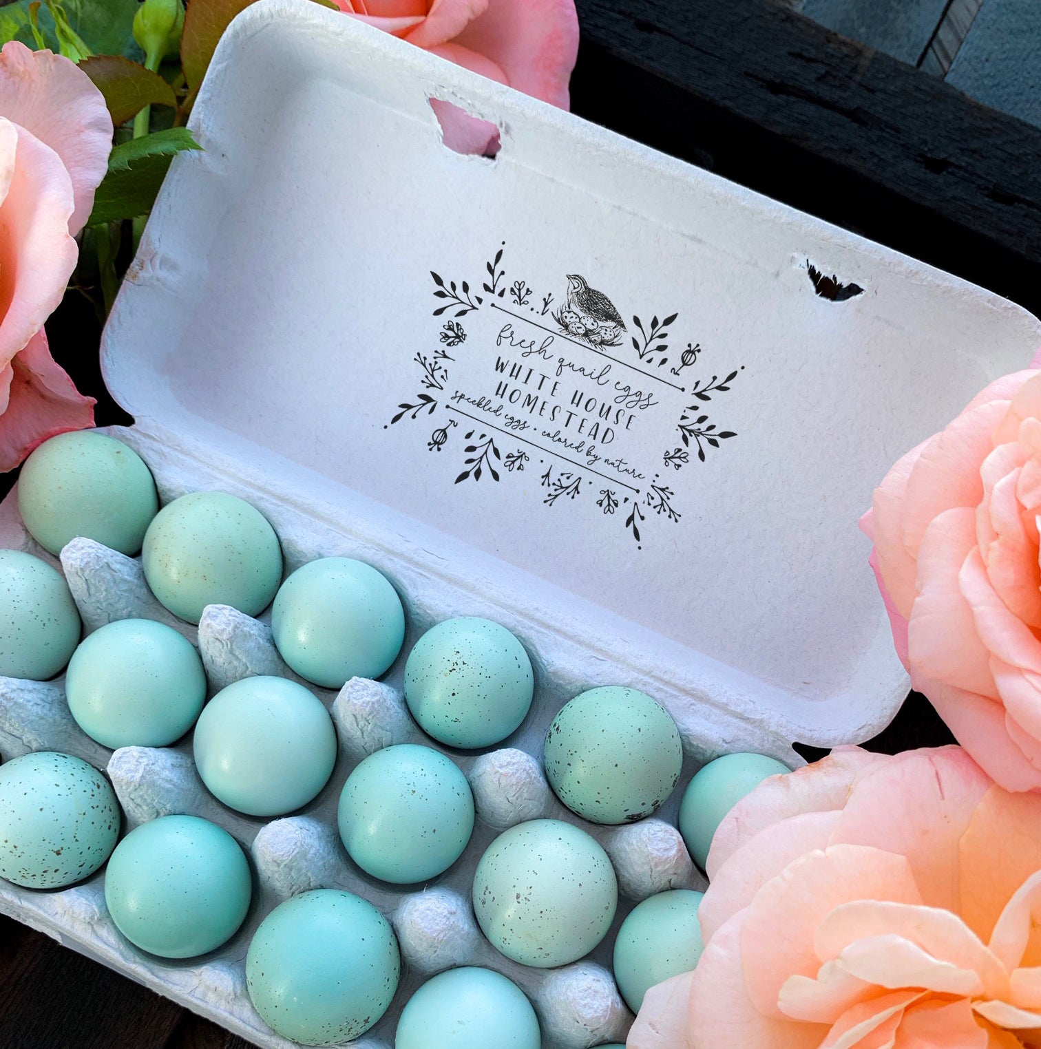 Custom Egg Carton Stamp, Farm Fresh Eggs With Date Stamp, Laid on Date Egg  Carton Stamp, Chicken Egg Stamp, Duck Egg Stamp, Quail Stamp 