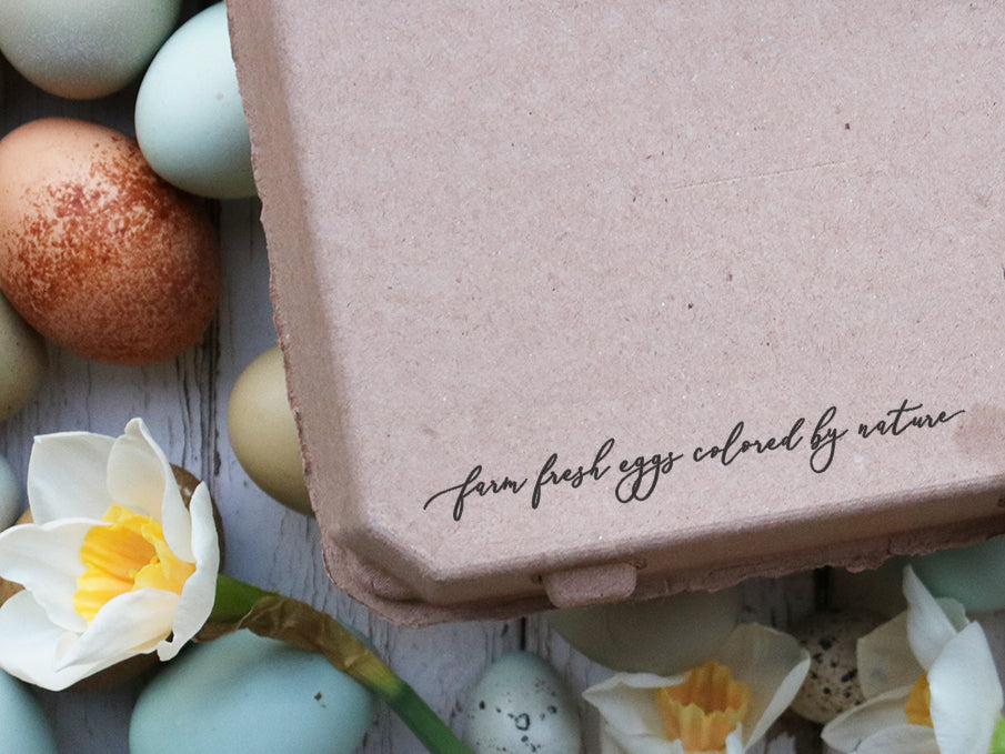 Hard Boiled Egg Stamp – Wild Feather Farm