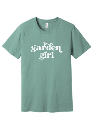 Garden Girl Tee in Heather Dusty Blue