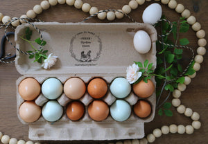 Coop To Table - Fresh Chicken Eggs Rubber Stamp
