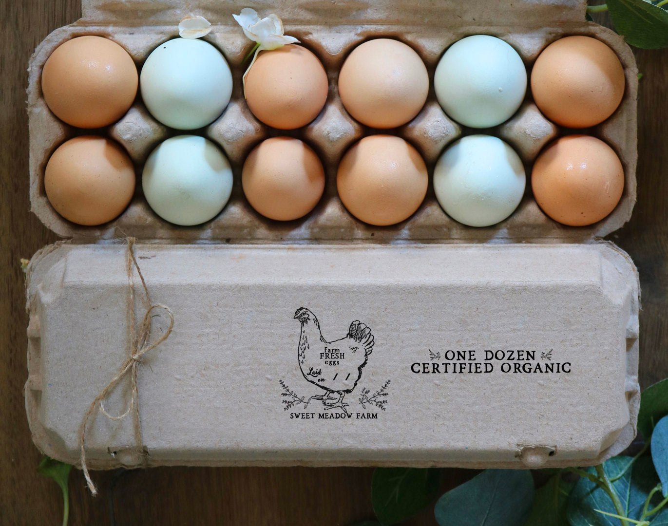 One Dozen Eggs Collected On' Date Stamp – Wild Feather Farm