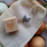 Custom Rubber Stamp - Egg Carton Stamp - Farm Stamp - Fresh Chicken Eggs - Custom Chicken Stamp - Eggs Gathered Daily