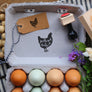 Custom Rubber Stamp - Egg Carton Stamp - Farm Stamp - Fresh Chicken Eggs - Custom Chicken Stamp - Eggs Gathered Daily