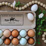 Custom Rubber Stamp - Egg Carton Stamp - Farm Stamp - Fresh Chicken Eggs - Chicken Custom Stamp - Farm Fresh Eggs - Chicken and Cow Stamp