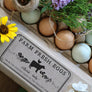 Custom Rubber Stamp - Egg Carton Stamp - Farm Stamp - Fresh Chicken Eggs - Chicken Custom Stamp - Farm Fresh Eggs - Chicken and Cow Stamp