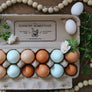 Fresh Chicken Eggs Rubber Stamp