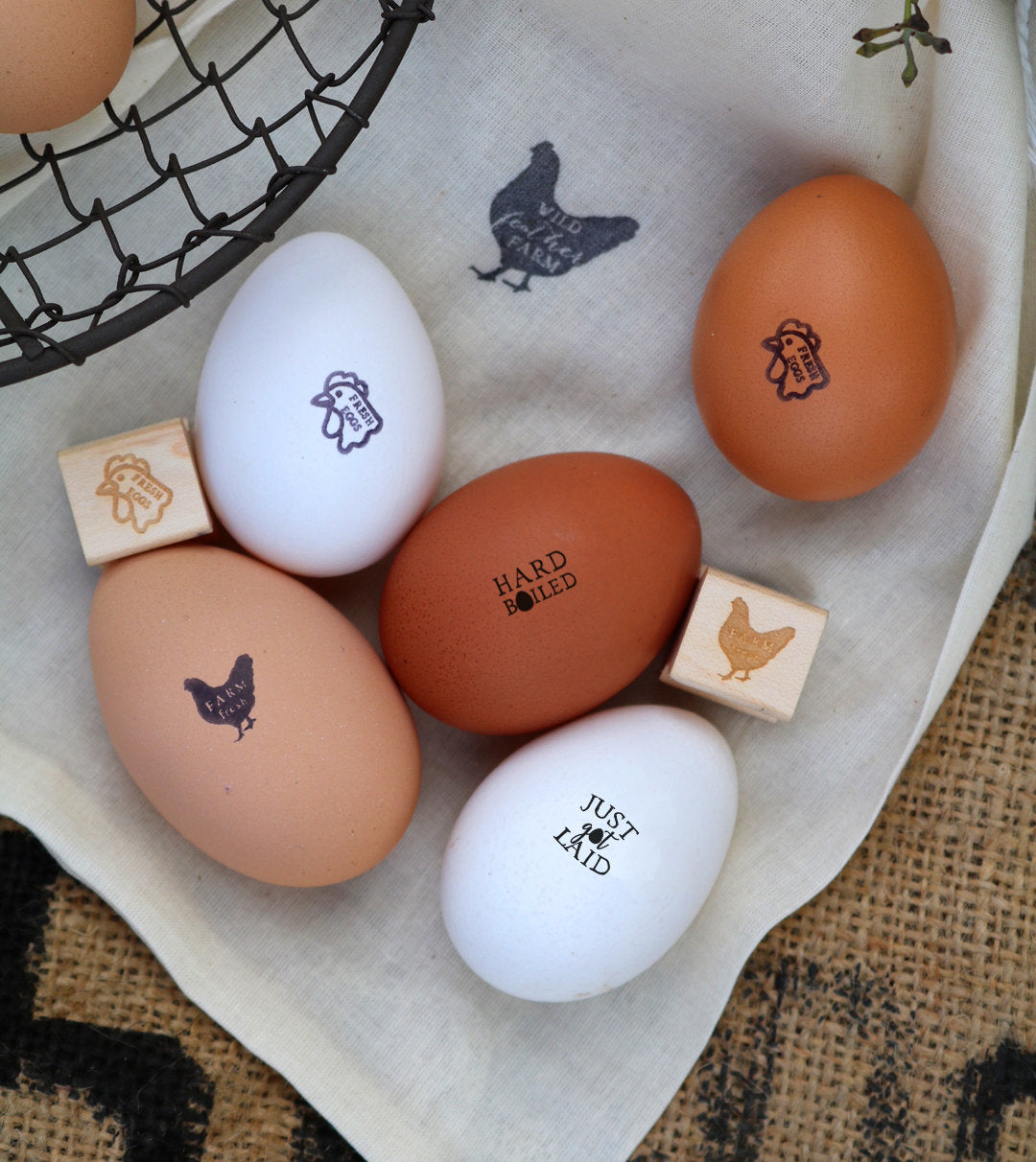  MAGICLULU 5pcs Farmhouse Fresh Egg Stamps Chicken Eggs Stamps  Mini Egg Stamp Rubber Date Stamps Scrapbook Stamps Inking Date Stamp Letter  Stamp Business Stamper Print Plastic Gift Office : Office