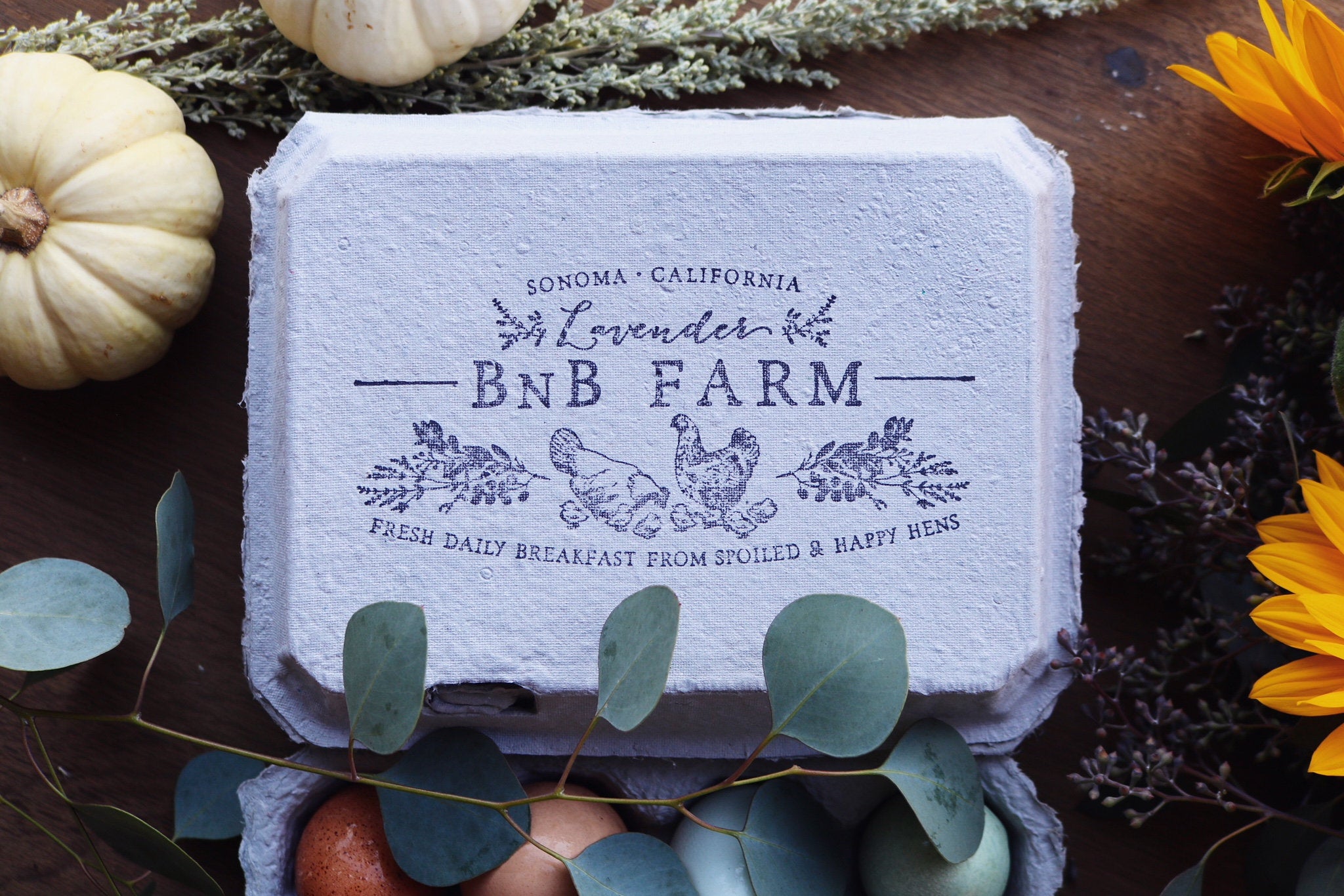 lavender flower rubber stamp Lavender and Herbs Chicken Rubber Stamp – Wild Feather Farm
