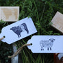 Support Your Local Farmer Rubber Stamp - Cow Stamp