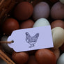 Support Your Local Farmer Rubber Stamp - Chicken Stamp