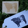 Support Your Local Farmer Rubber Stamp - Cow Stamp