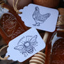 Support Your Local Farmer Rubber Stamp - Honey Bee Stamp
