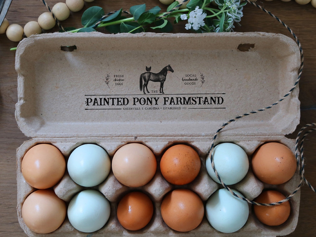 Custom Rubber Stamp Egg Carton Stamp Farm Stamp Fresh Chicken Eggs